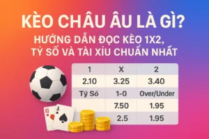 Kèo Châu Âu Là Gì Hướng Dẫn Đọc Kèo 1X2
